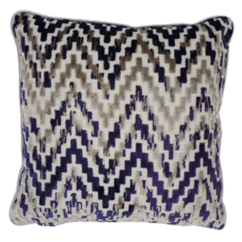 San Remo, Purple - (45cm x 45cm) Cushion - Image 3